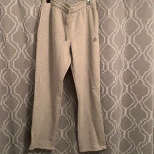 Gray Reebok sweat pants
